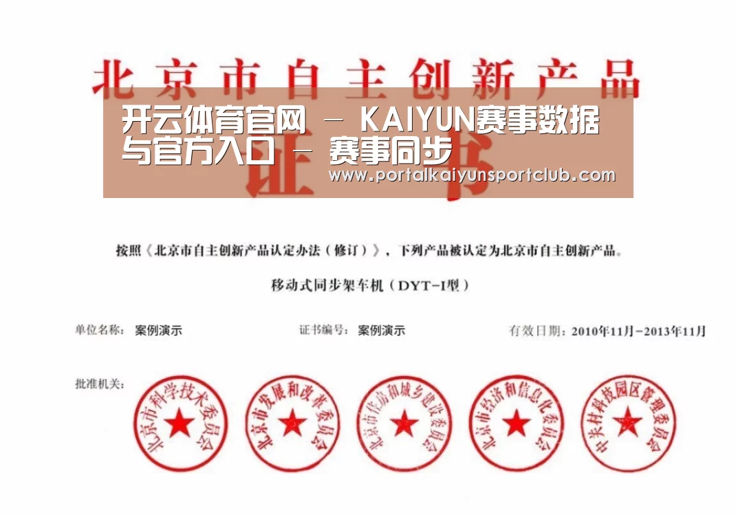 KAIYUN官网荣誉证书四